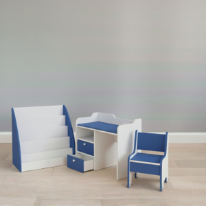 pack infantil escritorio, silla y librero roble americano