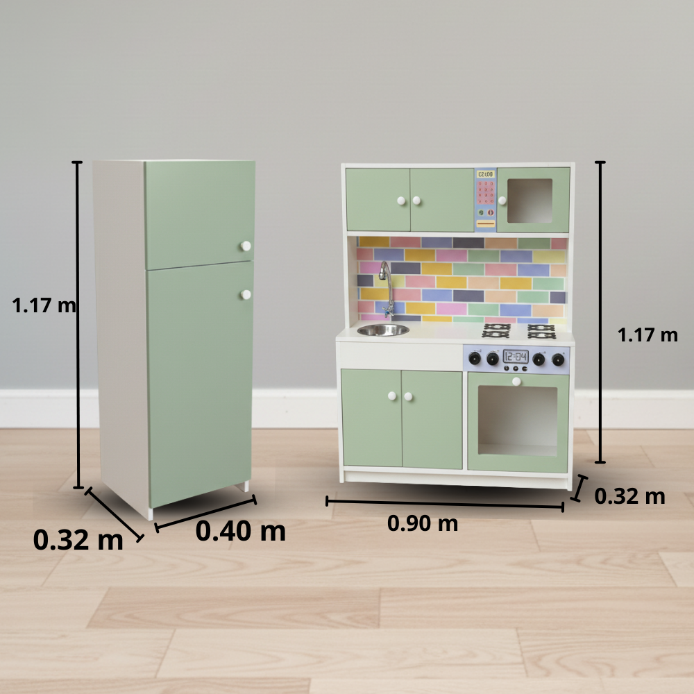 pack infantil cocina mini y refrigeradora roble americano pack infantil cocina mini y refrigeradora roble americano